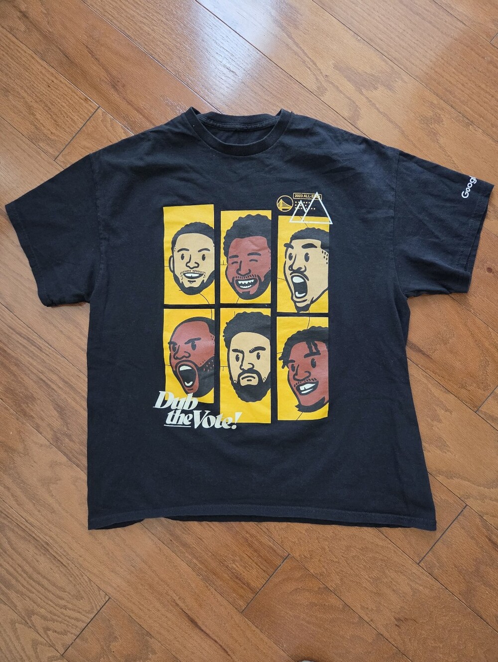 Golden State Oakland Warriors 2023 All-star Black 'Dub the Vote' Graphic Tee